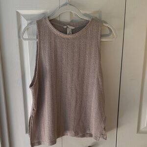 H&M Knit Tank Top in Light Brown